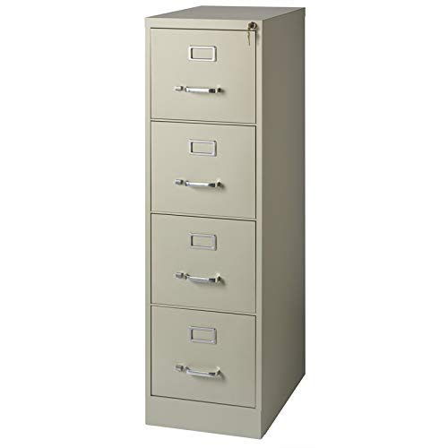 Scranton and Co 4 Drawer Letter File Cabinet in Putty