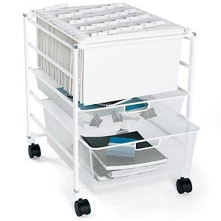 The Container Store Mesh File Cart