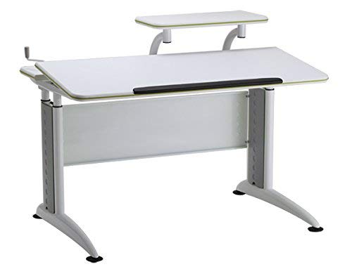 Reo-Smart “Elite Parker” Height and Tilt Adjustable Desk with Shelf, Cord Concealers, and Larger Desktop Space. Premium Heavy Duty Ergonomic Design for Studying and Work. Made for All Ages.