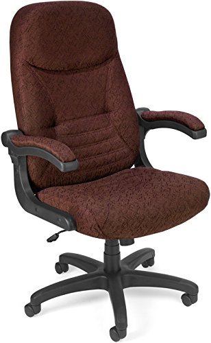 OFM 550-303 Mobile Arm Fabric Executive Chair, High-Back Conference Chair, 48.5