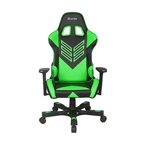 Crank Series “Onylight Edition” World's Best Gaming Chair (Black/Green) Racing Bucket Seat Gaming Chairs Computer Chair eSports Chair Executive Office Chair w/Lumbar Support Pillows