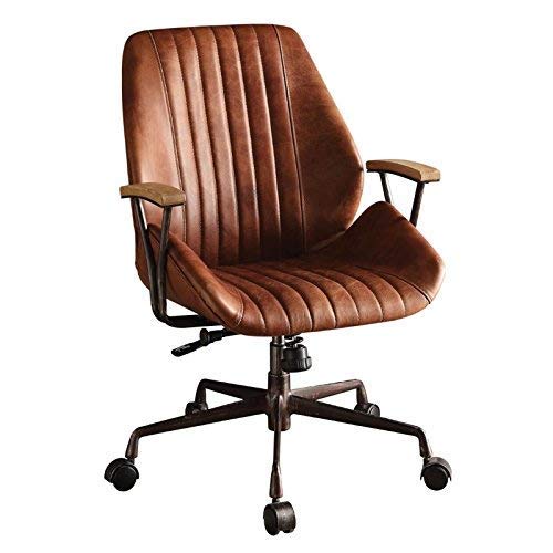 Acme Furniture Acme 92413 Hamilton Top Grain Leather Office Chair in Cocoa Leather