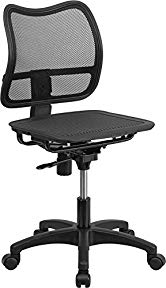 Flash Furniture Mid-Back Black Mesh Swivel Task Chair