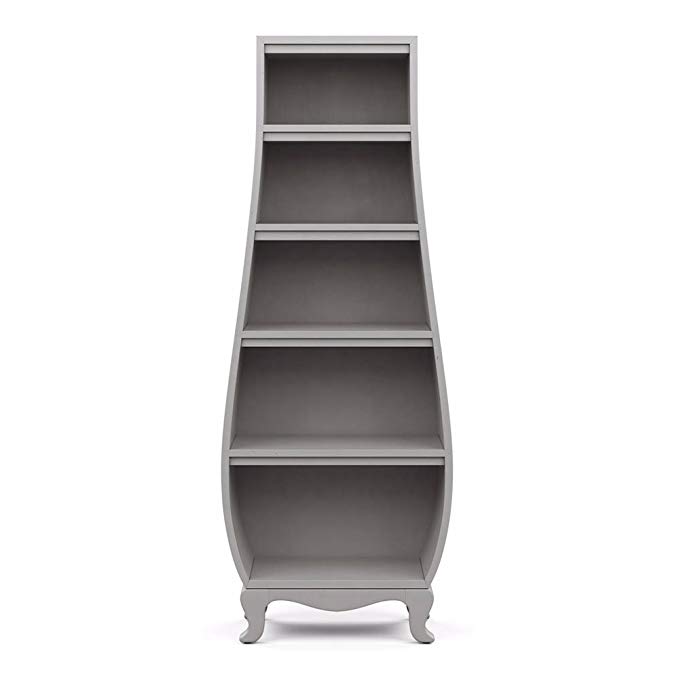 Ethan Allen | Disney Neverland Bombé Bookcase, Mouse Grey