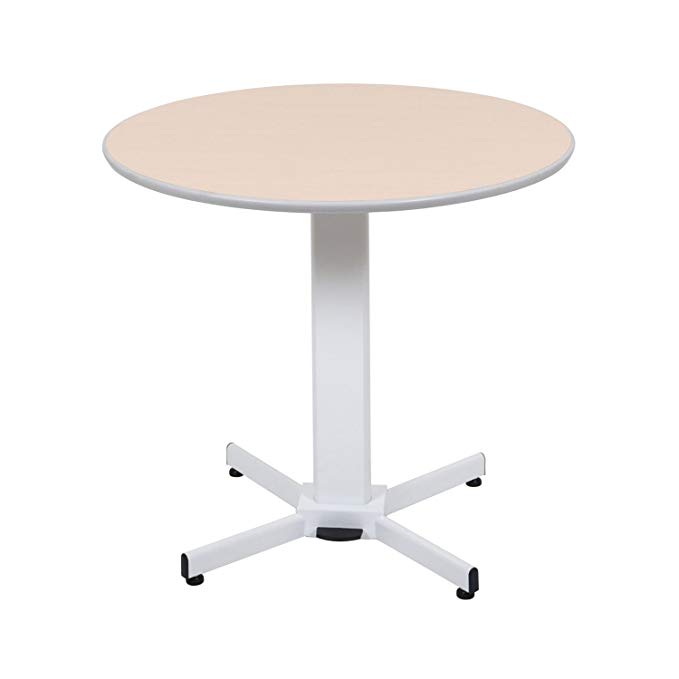 Luxor LX-PNADJ Pneumatic Round Pedestal Table