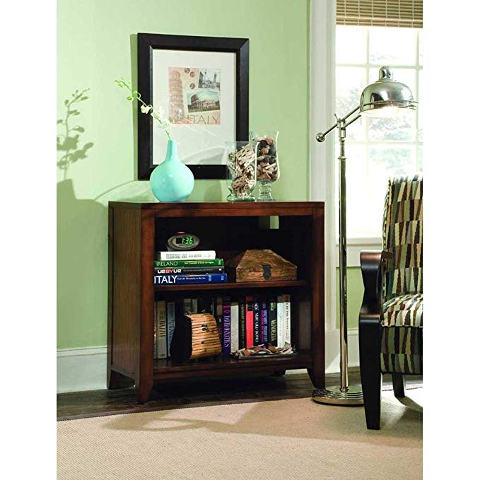 Hooker Furniture Danforth Low Bookcase in Rich Medium Brown