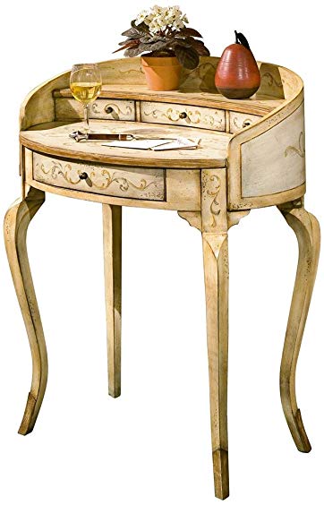 BUTLER 1335041 DAMOSEL TUSCAN CREAM HAND PAINTED LADIES WRITING DESK