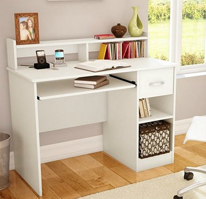 South Shore Study Table Desk Furniture, White