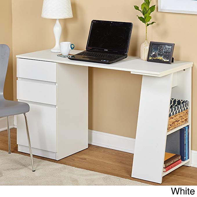 Simple Living Como Modern Writing Desk White