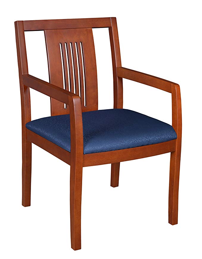 Regency Preston Guest Chair, Cherry/Blue