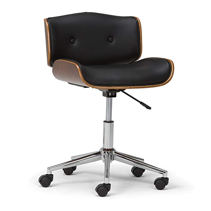 Simpli Home Dax Bentwood Office Chair, Black