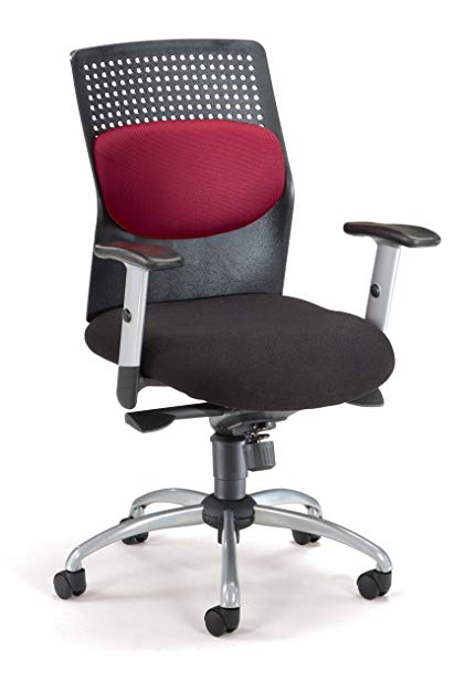 OFM AirFlo Series Executive Task Chair - Ergonomic Work Chair, Burgundy (651-M13)