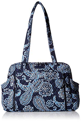 Vera Bradley Stroll Around Baby Shoulder Bag, Blue Bandana, One Size