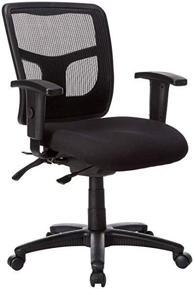 Lorell Managerial Mid-Back Chair,25-1/4