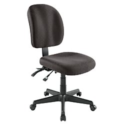 WorkPro Mobility Multifunction Fabric Task Chair, Black/Black