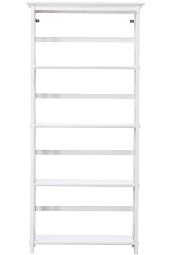 Montego 4 shelf Bookcase, HIGH, WHITE