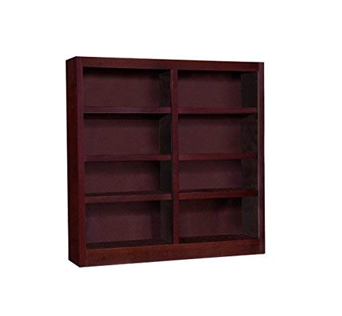 Concepts in Wood Midas Double Wide 8-Shelf Bookcase in Cherry