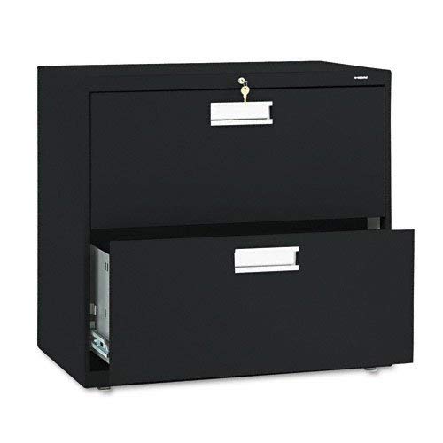 Hon Company 600 Series Two-Drawer Lateral File, 30W X19-1/4D, Black Hon672Lp