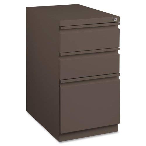 Lorell LLR49536 Mobile Steel Box/Box/File Pedestal, Medium Tone