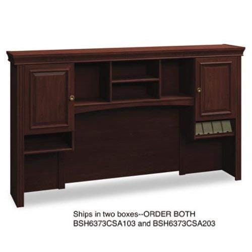 Bush Tall Hutch, 72-Inch by 12-1/2-Inch by 41-1/4-Inch, Harvest Cherry