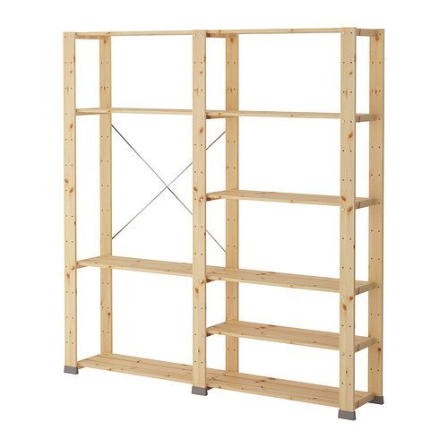 Ikea 2 sections, softwood 2202.11514.630