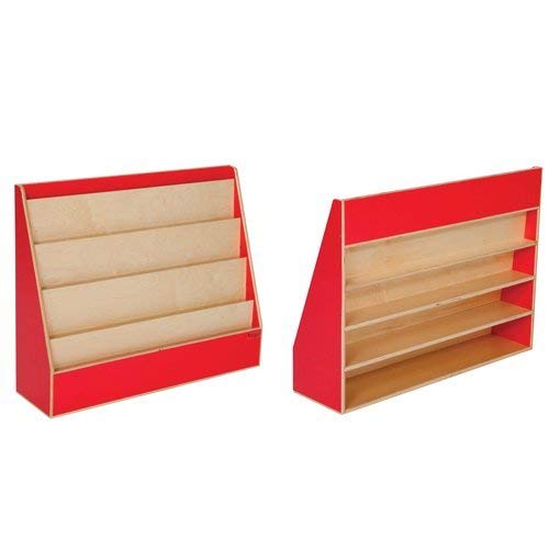 Kid's Play Wooden Book Display Stand (Strawberry Red)