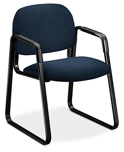 HON 4008AB90T Solutions Seating Sled Base Guest Chair, Olefin, Blue