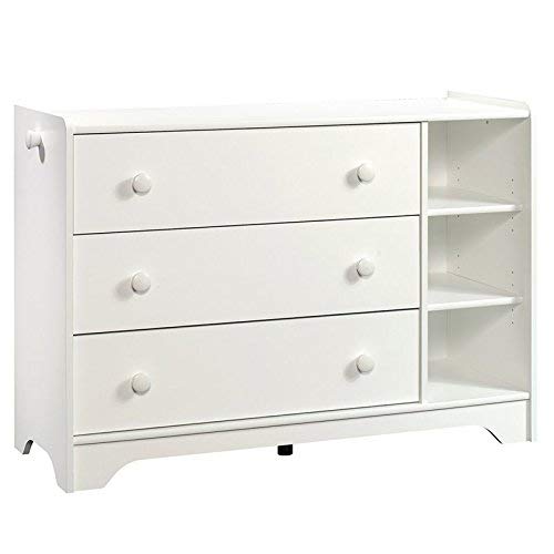 Sauder 421884 Pinwheel Chest, Soft White Finish