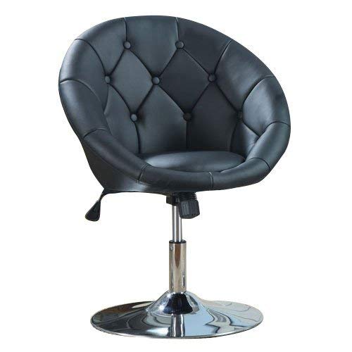 Coaster 7060 Round Back Swivel Chair, Hydraulic Lift & Tilt Tension -Black