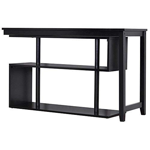 Virginia Wood Desk / Display Shelf - Pivot Top, Black - DCG Stores Exclusive