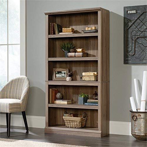 Pemberly Row 5 Shelf Bookcase in Salt Oak