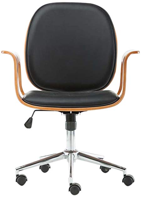 Boraam 97910 Happ Bentwood Desk Chair, Black