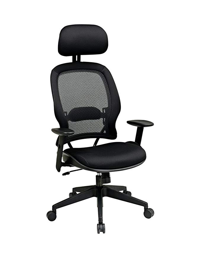 OSP55403 - Space Air Grid Series High-Back Chair w/Headrest