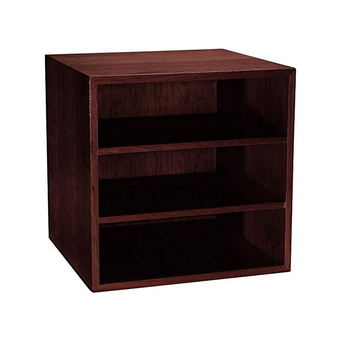 Levenger Cubi Desk Bookcase - Dark Cherry