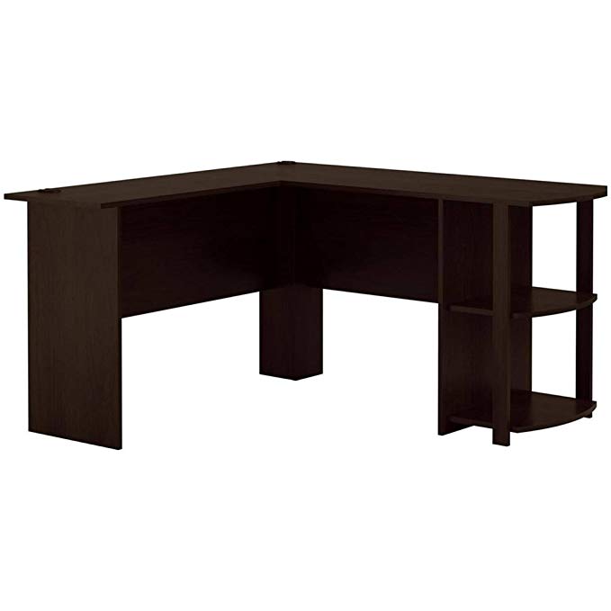 L-Shaped Desk with Side Storage, Multiple Finishes
