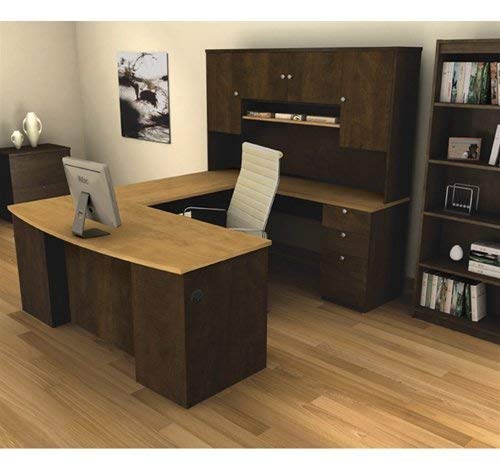 Manhattan U-shaped Computer Desk with Hutch Included