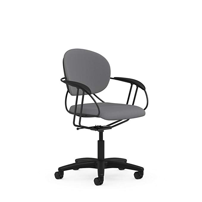 Uno Multipurpose Chair: High Back - Buzz2 Grey - Hard Floor Casters