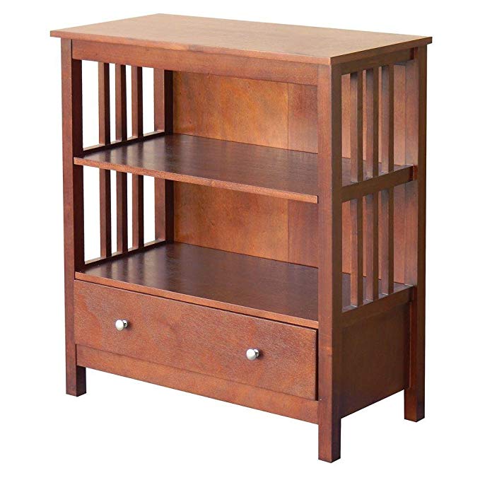 DonnieAnn 328570 Hollydale 2-Shelf Bookcase in Chestnut