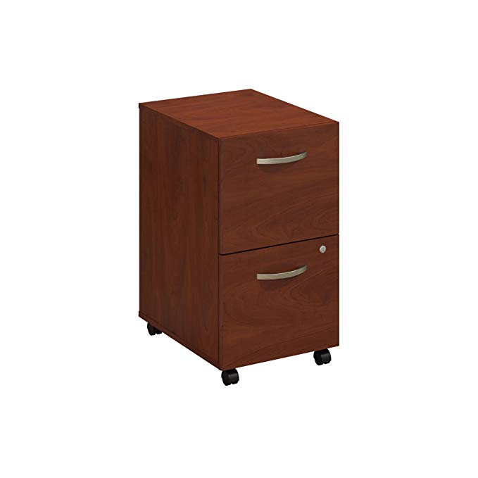 Bush Business Furniture Series C Elite 2 Drawer Mobile File Cabinet in Hansen Cherry