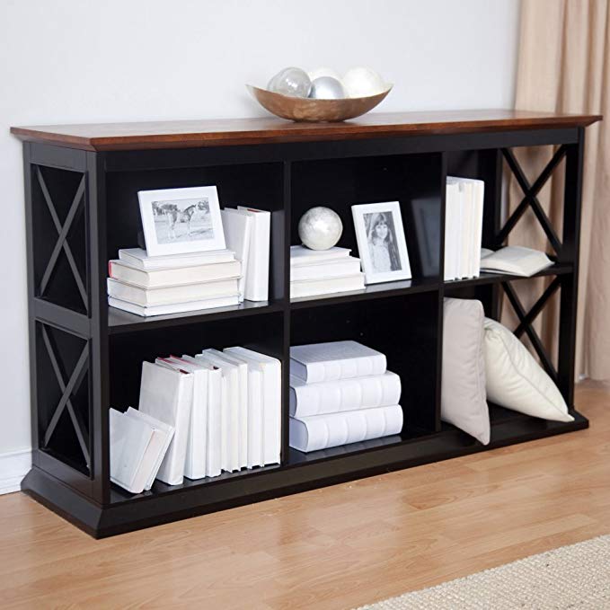 Belham Living Hampton Console Table 2 Shelf Bookcase