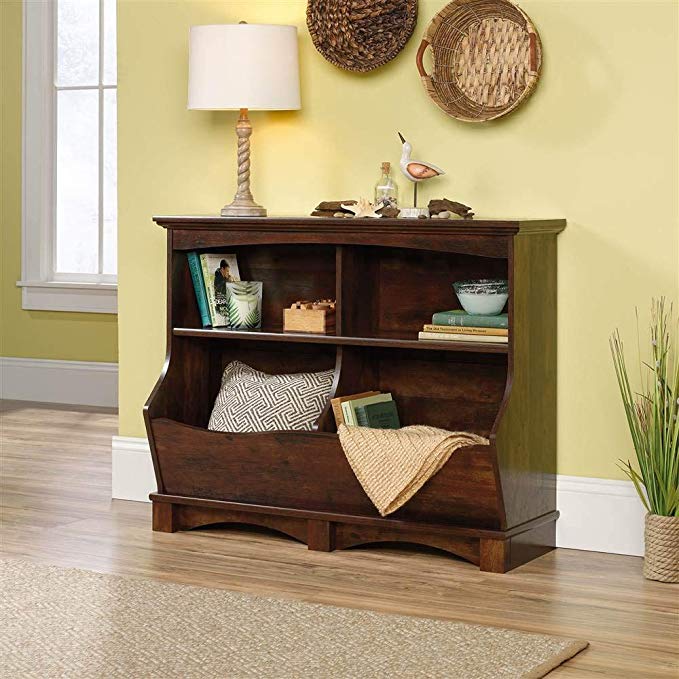 Sauder Bin Bookcase in Curado Cherry Finish