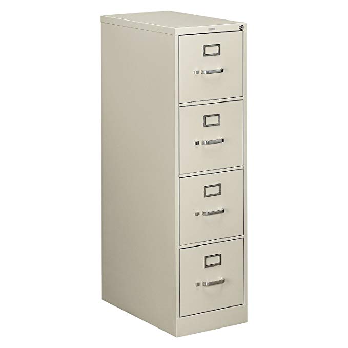 Hon 510 Series Ltr-size 4-drawer Vert. File w/Lock-4-Drawer Letter File, Vertical, 15