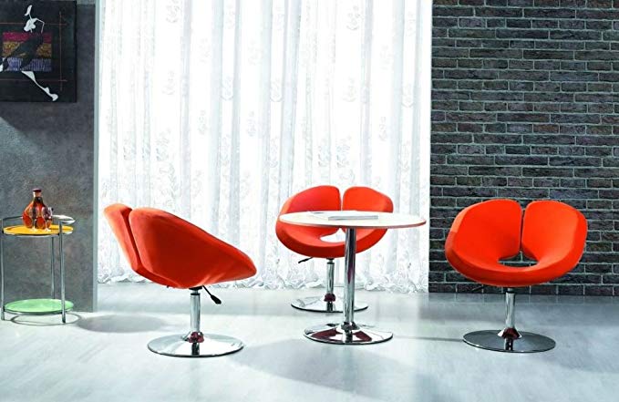 International Design USA Pluto Adjustable Leisure Chair, Orange