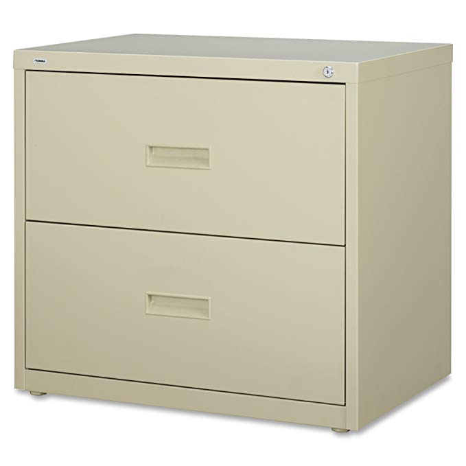 Lorell 2-Drawer Lateral File, 30 by 18-5/8 by 28-1/8-Inch, Putty