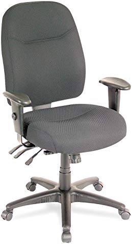 Alera WR41FB10B Wrigley Series High-Back Multifunction Chair with Black Upholstery