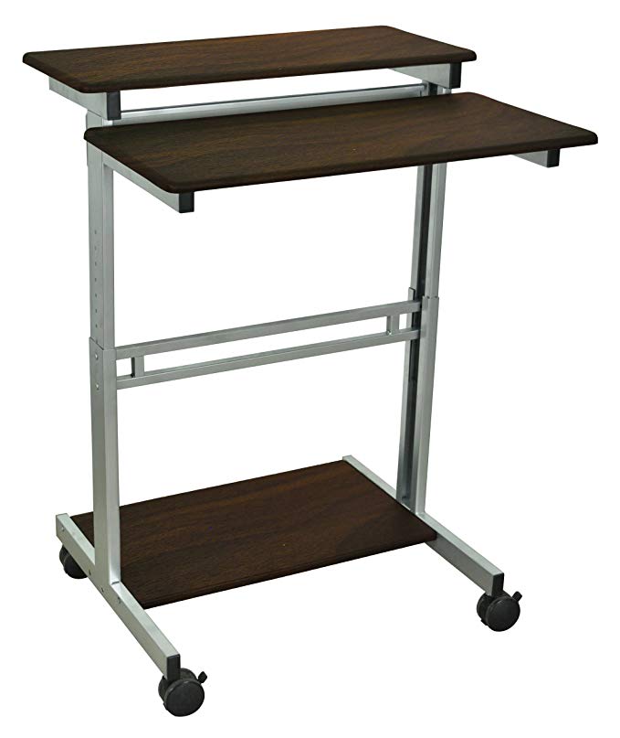 LUXOR Standup-31.5-DW Stand Up Workstation, Walnut