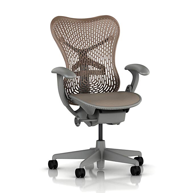 Mirra Chair by Herman Miller: Basic - Pneumatic Lift - Stationary Arms - Standard Tilt - Fixed Seat Depth - 2.5