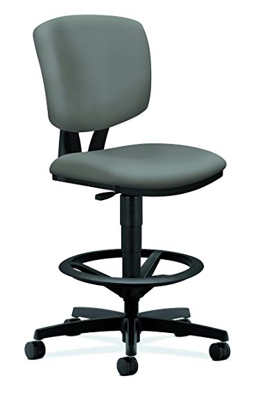 HON Volt Center-Tilt Task Stool for Office or Computer Desk, Taupe Polyurethane