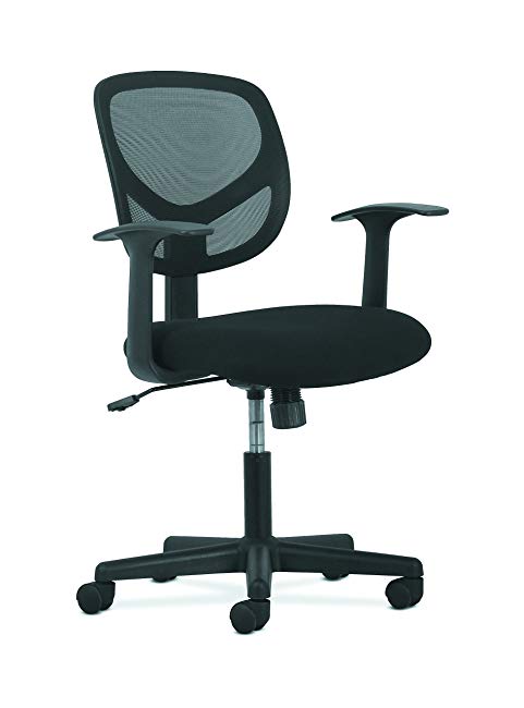 HON Sadie Swivel Mid Back Mesh Task Chair with Arms - Ergonomic Computer/Office Chair (HVST102)