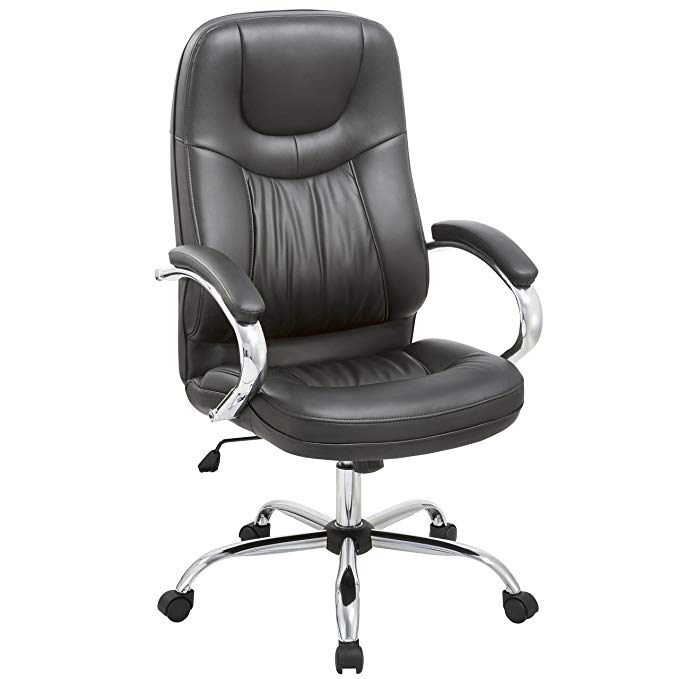 Porthos Home Salinger Adjustable Office Chair, Black